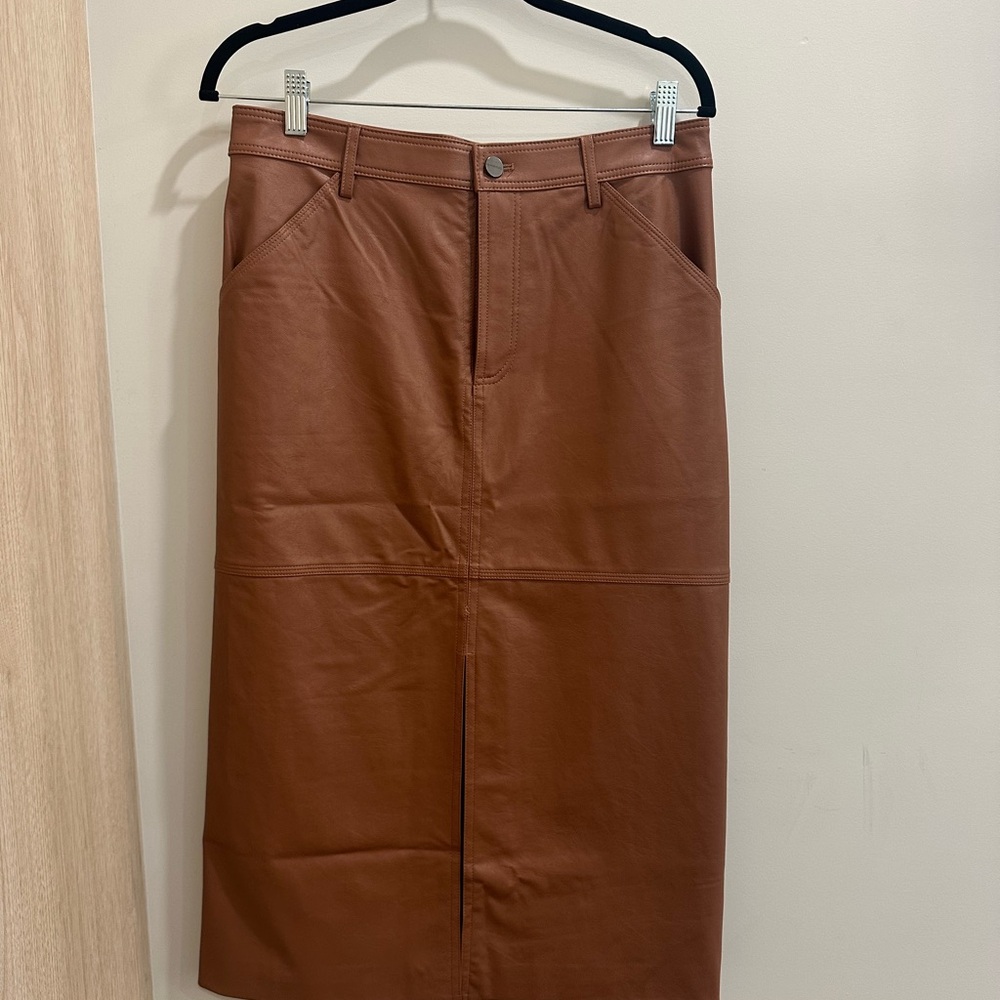 Sanctuary Brown Midi Pencil Skirt